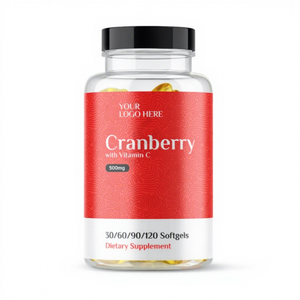 Cápsulas de Arándano Rojo en Gel Suave de Buena Calidad, Suplemento Antioxidante para el Cuidado de la Salud, Certificado GMP, Proveedor Indio Confiable, 18 Meses - Product Image 1