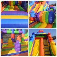 Château gonflable commercial à bas prix, château gonflable pour extérieur, parcours d'obstacles gonflable commercial