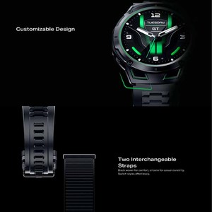 Montre connectée GPS Honor GTWatch 5 Pro 41-43 mm avec écran tactile AMOLED, boîtier en acier inoxydable unisexe, bracelet en silicone, étanche 5 ATM - Product Image 4