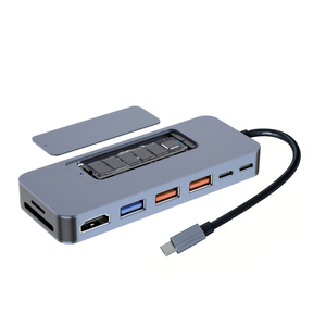 <span class=keywords><strong>Hub</strong></span> <span class=keywords><strong>USB</strong></span> <span class=keywords><strong>C</strong></span> con PD de 100W, <span class=keywords><strong>USB</strong></span>-<span class=keywords><strong>C</strong></span>/<span class=keywords><strong>USB</strong></span>-A 3.2, Lector de Tarjetas SD/TF, Estación de Acoplamiento para Portátil, en Existencia - Product Image 2