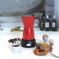 Italie électrique café expresso moka maker 3-6 Tasses de qualité alimentaire prix usine