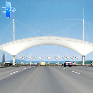 Auvent en membrane en acier moderne personnalisé avec revêtement PVDF/PVC/PTFE pour stations de péage, centres sportifs, <span class=keywords><strong>parcs</strong></span> - Product Image 4