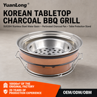 Barbecue au charbon de bois commercial lavable en argile de wasabi japonais de 4e génération