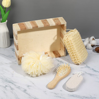 Luffa naturel ensemble de bain pour hommes femmes mode-avant exfoliant Luffa éponge tampon dos épurateur Sisal savon sac corps brosse pour