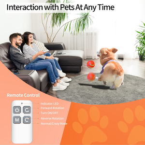 Pelota de Silicona Luminosa Recargable para Mascotas, Juguete Interactivo a Control Remoto a Prueba de Agua para Perros y Gatos - Product Image 2