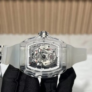 Montre mécanique tourbillon de luxe haut de gamme en cristal de saphir, de qualité supérieure, style tonneau, livraison incluse - Product Image 4