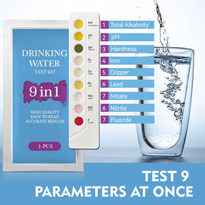 Kits <span class=keywords><strong>de</strong></span> Prueba <span class=keywords><strong>de</strong></span> Agua para el Hogar para Agua Potable: Kit <span class=keywords><strong>de</strong></span> Prueba <span class=keywords><strong>de</strong></span> Agua Potable 9 en 1 Sellado Individualmente que Prueba Fluoruro, Plomo y <span class=keywords><strong>Nitrato</strong></span> - Product Image 5