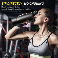 Cadeau idéal pour les amateurs de fitness, mixeur portable pour les shakes protéinés, charge USB, aide à la récupération après l'entraînement quotidien