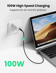 PD 100W 60W 27W USB C a USB C <span class=keywords><strong>Cable</strong></span> <span class=keywords><strong>de</strong></span> <span class=keywords><strong>carga</strong></span> para Samsung S10 S20 MacBook Pro <span class=keywords><strong>iPad</strong></span> 2020 Cargador rápido 4,0 PD <span class=keywords><strong>Cable</strong></span> <span class=keywords><strong>de</strong></span> <span class=keywords><strong>carga</strong></span> rápida - Product Image 3