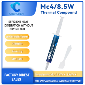 Pâte thermique conductrice grise M4 2g 4g 8g, graisse thermique pour processeur CPU, GPU, éclairage LED - Product Image 2