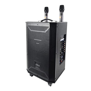 JBA 10-Inch 12-Inch Portable Karaoke <b>Speaker</b> With <b>Microphones</b> High Power Wooden Loudspeaker For Karaoke Use - Product Image 1
