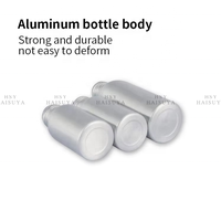Expédition immédiate – Flacons OEM/ODM en aluminium recyclable et écologique de 100 ml à 1000 ml avec pompe pulvérisatrice, forme et couleur personnalisables pour nettoyant visage