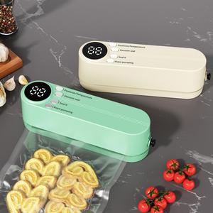 0728 3-in-1 Dry and Moist Multifunction <b>Portable</b> Mini Automatic <b>Vacuum</b> Sealer Food Machine for Kitchen - Product Image 3