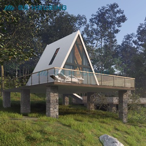 Bâtiment modulaire en structure acier style <span class=keywords><strong>boutique</strong></span>, faible coût, livraison mondiale, kit bungalow camping, hôtels, villas, cours intérieures - Product Image 3