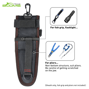 Funda de nailon para herramientas Booms Fishing BFFAP02 de 8.5 pulgadas con dos espacios de almacenamiento y doble función - Product Image 3