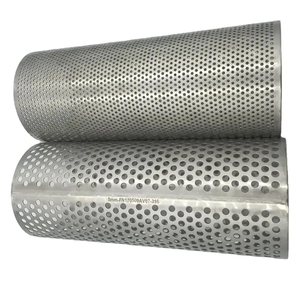 Tubo Cilíndrico Perforado <span class=keywords><strong>de</strong></span> Acero Inoxidable 316L, con Orificios Redondos, Longitud y Tamaño <span class=keywords><strong>de</strong></span> Orificio Personalizables, para Filtros Industriales - Product Image 1