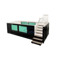 Piscine extérieure en conteneur d'expédition préfabriqué de 20 pieds et 40 pieds, piscines en conteneurs, piscines extérieures
