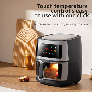 8L Large Capacity Electric Air Fryer 2400W Digital <b>Control</b> Stainless Steel Oil Free Low Fat Air Fryer for Home Use - Product Image 2