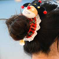 Vente en gros de chouchou en peluche pour fille, accessoires mignons pour cheveux, corde à cheveux en dentelle personnalisée, bandeau élastique pour cheveux