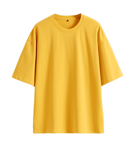 Customizable Logo Men's High Quality Cotton T-Shirt Solid Pattern 260 Grams Formal Style Plus Size Eco-Friendly Digital Print - Product Image 1