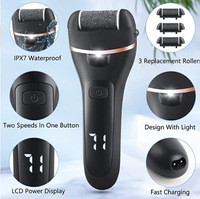 Kit de pédicure électrique rechargeable pour lime à pied outils dissolvant de callosités et grattoir à peau morte sèche pour les soins des pieds