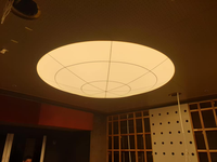 Film translucide blanc de différentes formes et tailles personnalisées, impression UV 4011, faux plafond en PVC