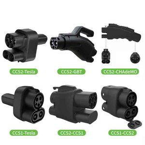 Bộ chuyển đổi sạc EV Loại 1 sang Loại 2 J1772 sang GB/T CCS2 sang GBT Đầu nối xe điện EV Bộ chuyển đổi sạc - Product Image 1