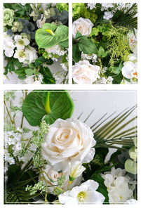 Arrangements naturels réalistes en rangée verte faits à la main pour la décoration de table de mariage, la décoration de magasin de vêtements, les fournitures en gros - Product Image 5