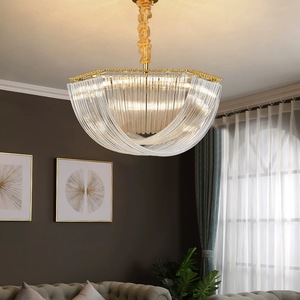 Stile americano fantasia in vetro LED illuminazione a sospensione Hardware industriale decorazione <span class=keywords><strong>per</strong></span> la casa a goccia lampada a sospensione lampadario - Product Image 2