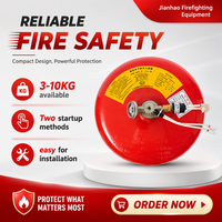 Système d'extinction d'incendie automatique à poudre sèche ultra-fine de type suspendu 3kg 8kg 10kg, équipement de lutte contre l'incendie personnalisé, fourni par l'usine