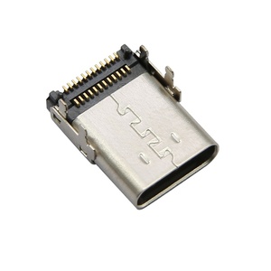 Conector USB 3.1 Tipo C Vertical Hembra-Hembra de 24 Pines, Carcasa de Acero Inoxidable IP67, Certificado ISO 9001, 10000 Ciclos, Venta al Por Mayor - Product Image 1