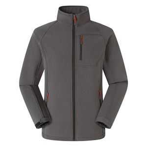 Chaqueta de una sola capa de carcasa suave para hombre y mujer, impermeable, de lana, a prueba de viento, ropa de trabajo cálida, logotipo personalizable, <span class=keywords><strong>grupo</strong></span> al aire libre - Product Image 4