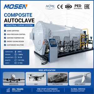 Autoclave horizontal à vapeur ASME CE pour le durcissement des fibres de carbone, destiné à la transformation des matériaux composites FRP - Product Image 3