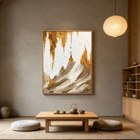 Décoration murale 3D pour la maison, art abstrait à texture lourde, style mousse, grand format, panneau de toile vertical pour la pièce, peinture à l'huile peinte à la main