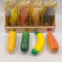 Produit phare : Légumes simulés croustillants (maïs, carottes) en PU à rebond lent, à presser, pour la décompression