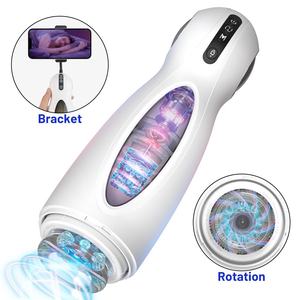 Tasse de masturbation personnalisée pour hommes, spermatozoïdes rotatifs télescopiques automatiques pour jouet adulte avec emballage en boîte de couleur - Product Image 1