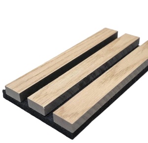 Sang trọng hiện đại 10 mét Độ dày gỗ rắn Veneer âm thanh tấm Tường phổ biến nhất sợi polyester tường bảng từ nhà sản xuất - Product Image 4