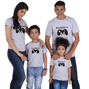 Verão de manga curta filho pai roupas combinando camisas de t para a família - Product Image 2
