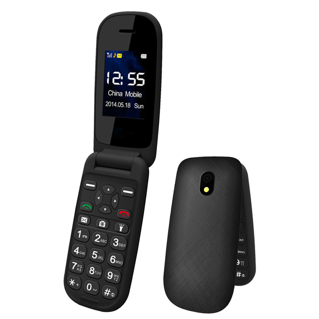 Wholesale Latest 2g 3g Flip Push Button Cell Phones Seniors Phone with Big Button Flip Cell Phone