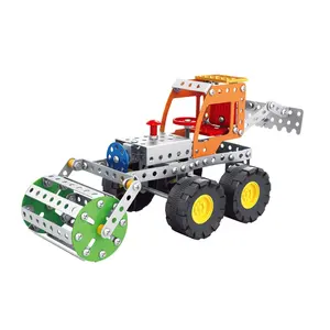 KUNYANG diy building block creative assembly vehicle self loading tractor construction kit intelligence self assemble toys