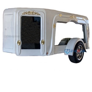 Hot Sale Funeral Horse Hearse Coffin Horse Buggy White Casket Chariot Electric Funeral Horse Carriage Coffin <b>Trailer</b> - Product Image 1