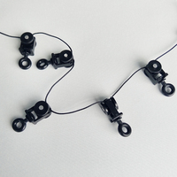 Rail de rideau à plis ondulés 60 mm, glissières de rail de rideau à plis en S, glissières de rail de rideau électrique pour accessoires de rail automatique
