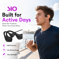 Écouteurs sportifs à conduction osseuse sans fil, étanches IP68, 16 Go de mémoire intégrée, Bluetooth 5.4, autonomie de 8,5 heures