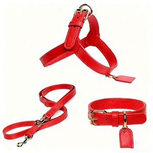 Collar de perro de cuero ajustable de lujo personalizado: con etiqueta de cuero exclusiva, textura de gama alta para perros de varios tamaños - Product Image 2