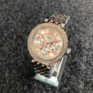 Reloj de Lujo para Mujer, Nueva Llegada, Chapado en Oro, Cuarzo, Circonita Cúbica, Línea Premium, con Diamantes - Product Image 2