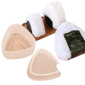 2Pcs Triangular Plastic Sushi Rice Ball Maker Mould Onigiri Mold Set Kitchen Gadgets Stuff c