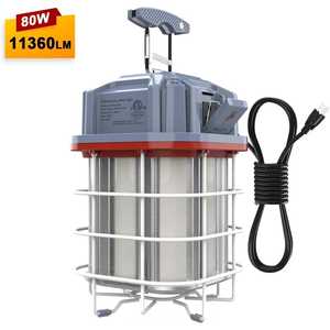 80W On/Off Switch Linkable LED <b>Temporary</b> Work Light 12000Lm 5000K Daylight LED Construction Portable Hanging <b>Lighting</b> - Product Image 6