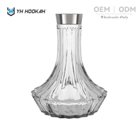 Base de Chicha en Verre Moderne, Vente Directe Usine, Personnalisable OEM/ODM, Accessoires Chicha, Bouteille en Verre pour Kit Chicha