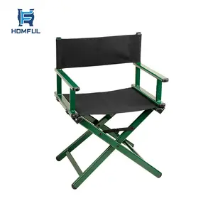 HOMFUL Wholesale Garden Aluminum Tennis Referee Arm Chair Foldable Camping Director Chair
