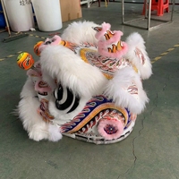 Lanterne Dragon de 5000 ans, tête en laine lumineuse télécommandée pour la danse du lion souriant, idéale pour le sport et le divertissement